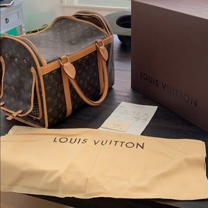 Louis Vuitton Sac Chien 40 dog carrier